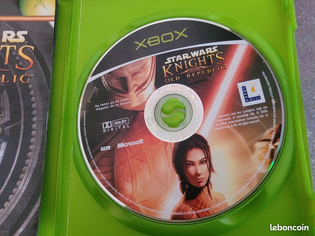 Jeu Star Wars Knights Of The Old Republic – Xbox PAL FR – Très Bon État Avec Notice