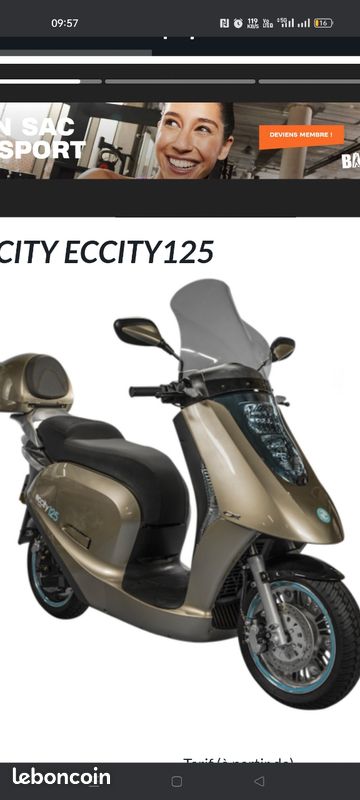 Cadre scooter eccyty artelec 125 (image 1)