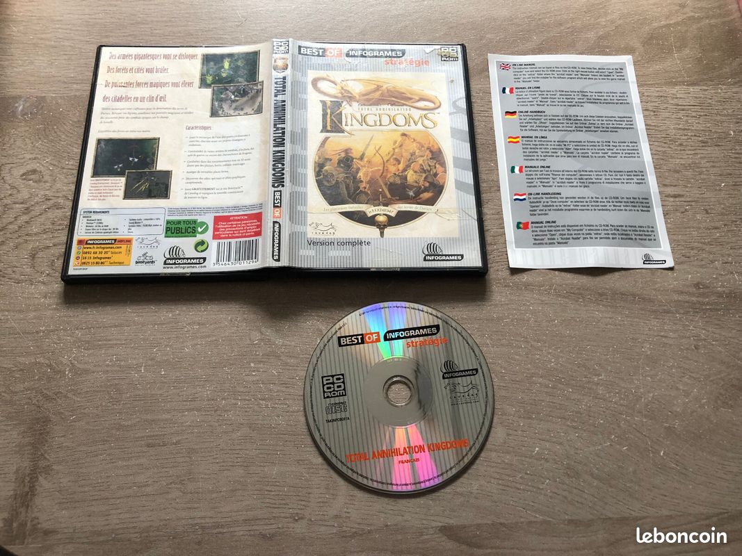 Total Annihilation Kingdoms – PC – Version Française – Bon État – Jeu De Stratégie Fantastique