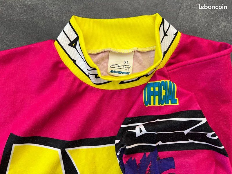 Maillot Cyclisme Vintage AXO Sport - Années 90 - Taille S-M (50cm De Poitrine)