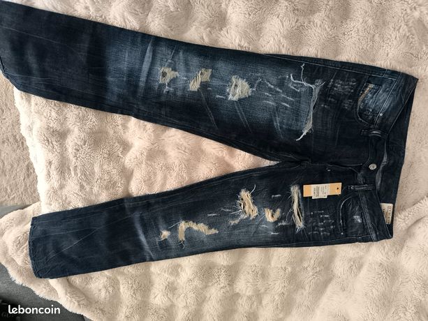 Pantalon Style Pantacourt (capri) Diesel Pour Femme - Taille 34 (W24) - Couleur Grise - Occasion En Très Bon état - Coupe Regular