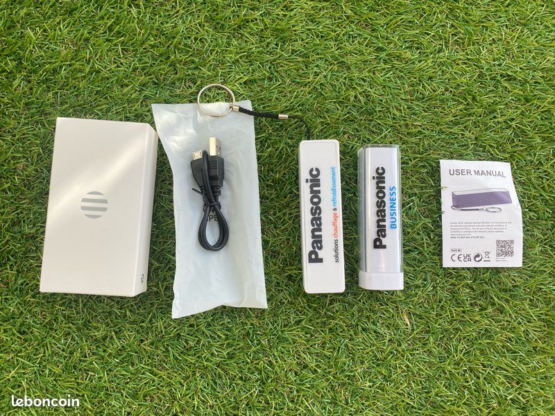 Lot de 2 Mini Batteries Externes (Power Bank) Panasonic - 2200mAh - Neuf (image 1)