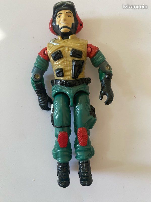 Hasbro G.I. Joe figurine articulée vintage année 1986 Lift Ticket pilote du Tomahawk (image 1)