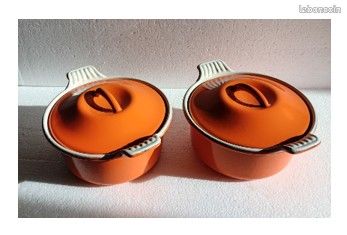 Lot de 2 mini cocottes LE CREUSET - Ø 14 cm (image 1)