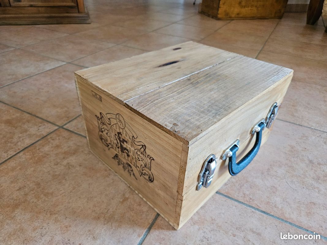 Boite / caisse à vin en bois (image 5)