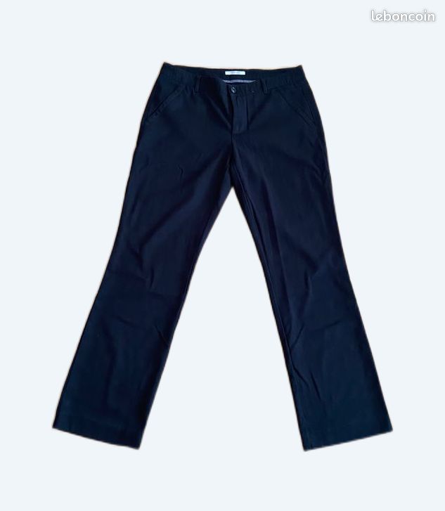 Pantalon esprit taille 40 noir tailleur (image 1)