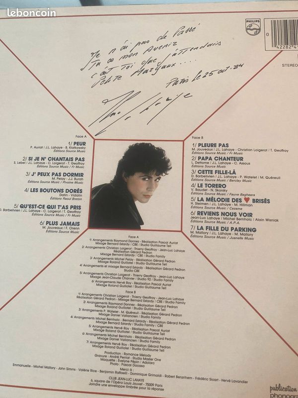 Vinyle Jean-Luc Lahaye (image 2)