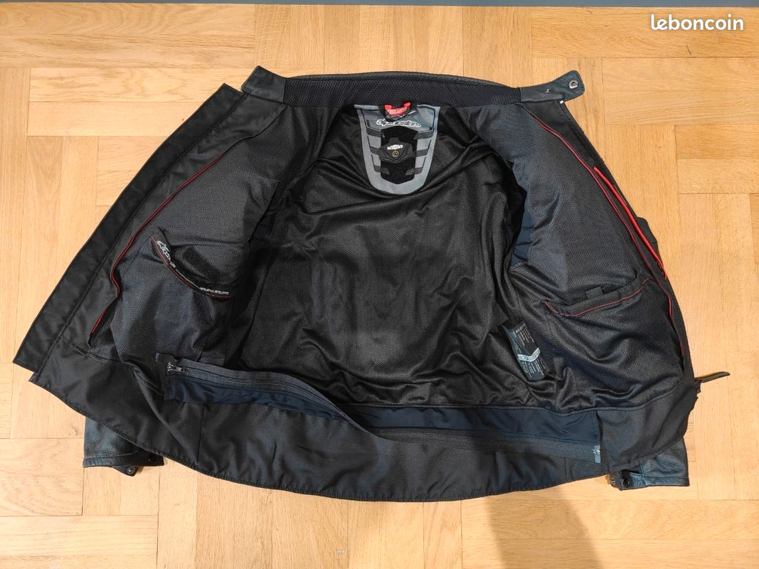 Blouson moto cuir Alpinestars Core - Noir - Taille 54 (L/XL) (image 2)