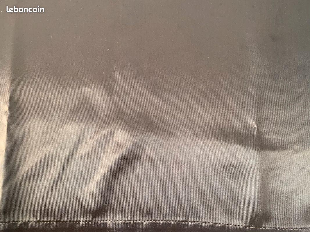 Rideau occultant satin marron (image 3)