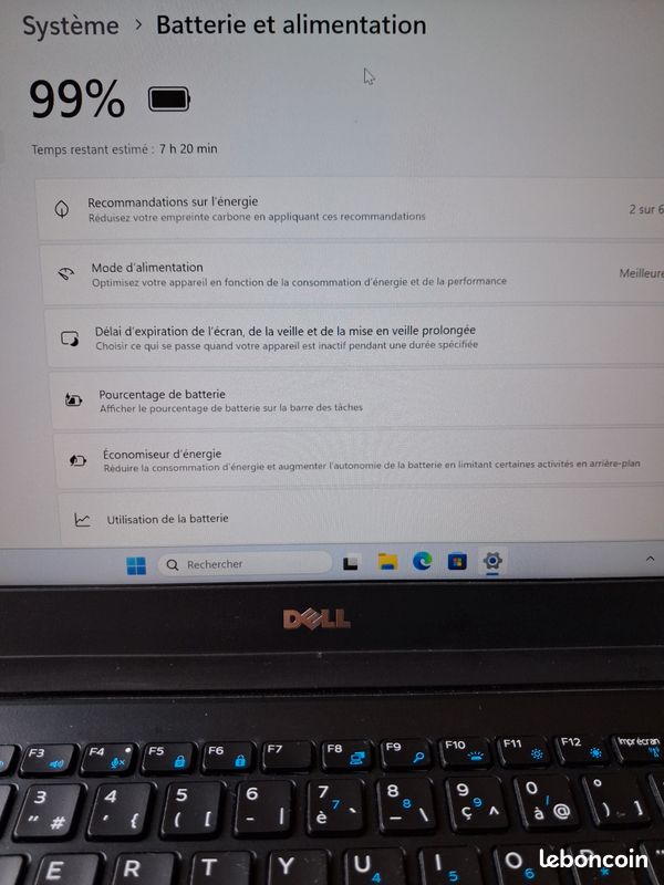 Pc Dell latitude e7470 14" i5 6th ssd 250Gb ddr4 8Go Win 11 pro - comme neuf (image 5)