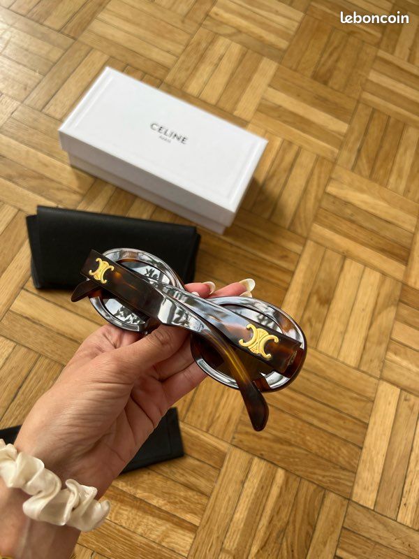 Lunettes de soleil celine Triomphe 01 CL40194U 53A écaille Havana - Full Set (image 3)