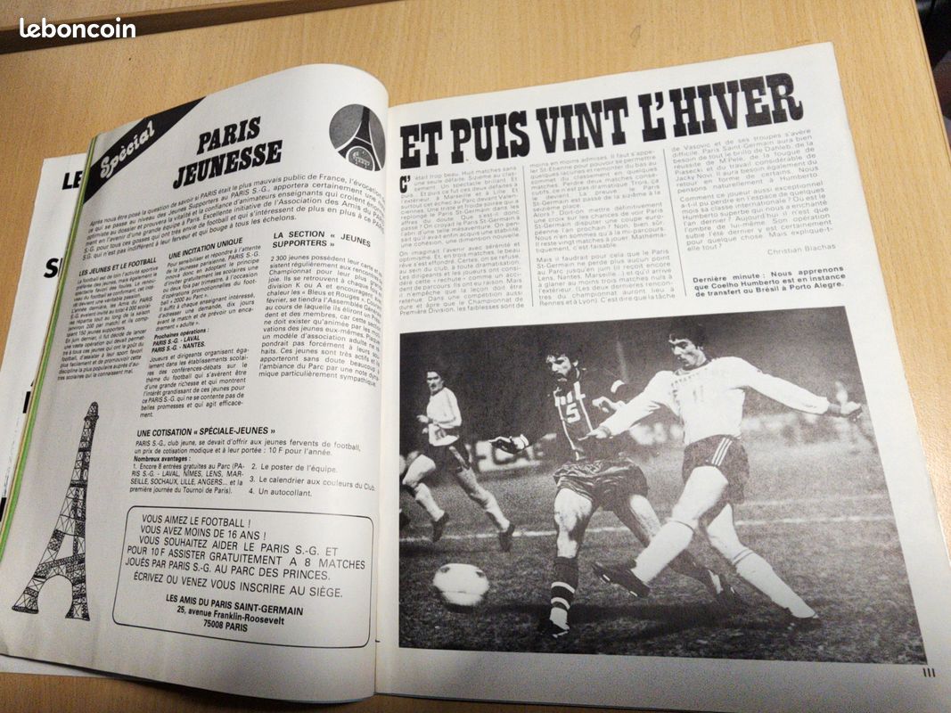 Magazine Onze N°13 De 1977 – PSG, Platini, Brésil, écussons – État Correct