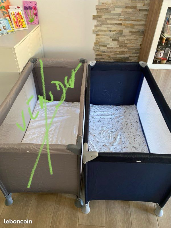 Lit parapluie + matelas + draps housses (image 8)