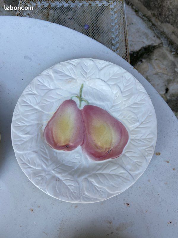 4 Assiettes Dessert motif Fruits Salins les Bains (image 3)