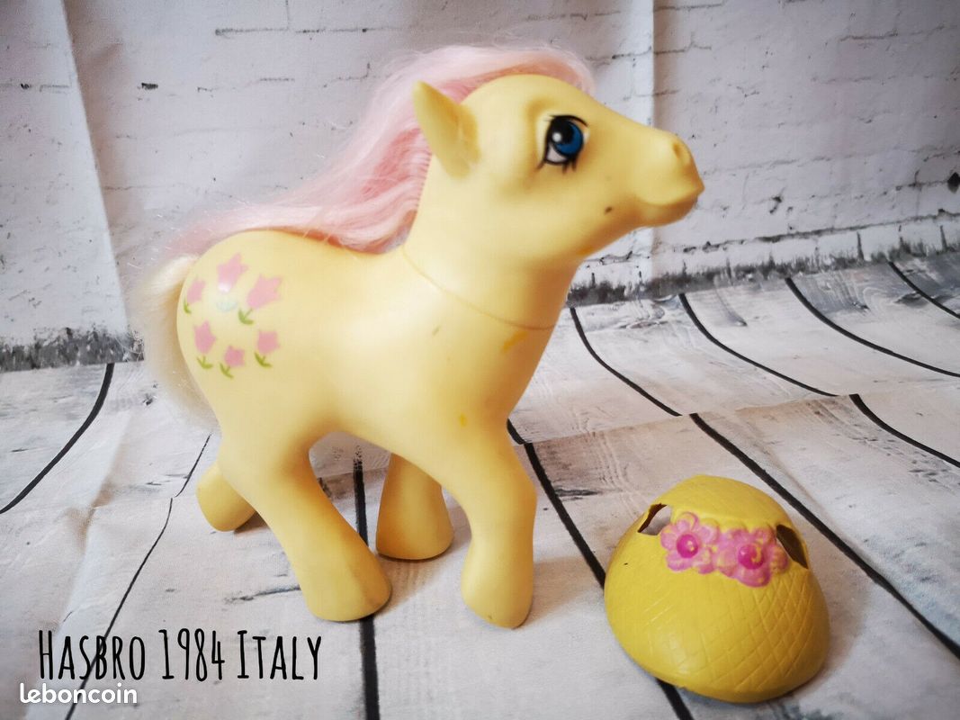 My little pony 1984 hasbro little pony G1 Italy Posey - Magenta Flowers (image 2)