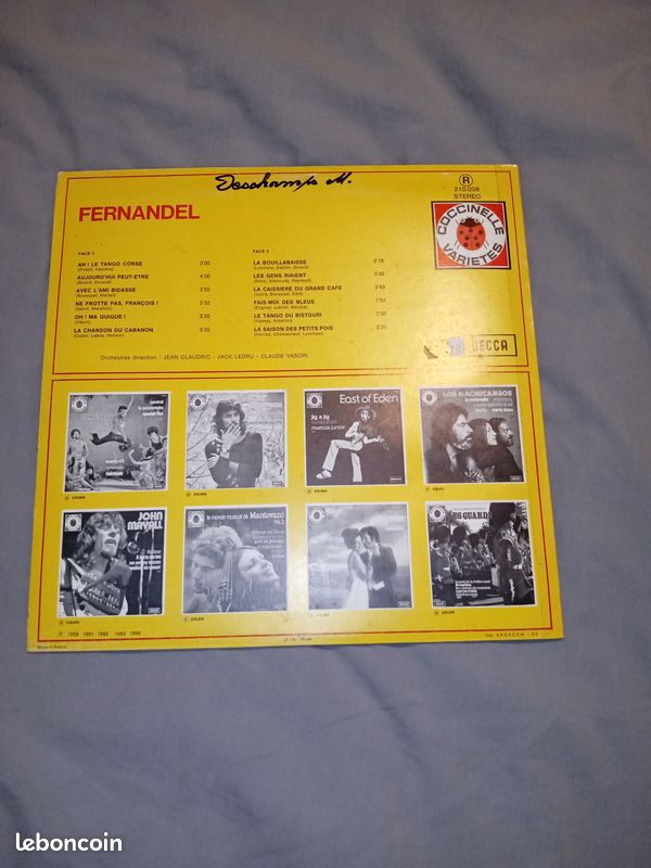 Vinyle 33 tour style variété française (image 2)