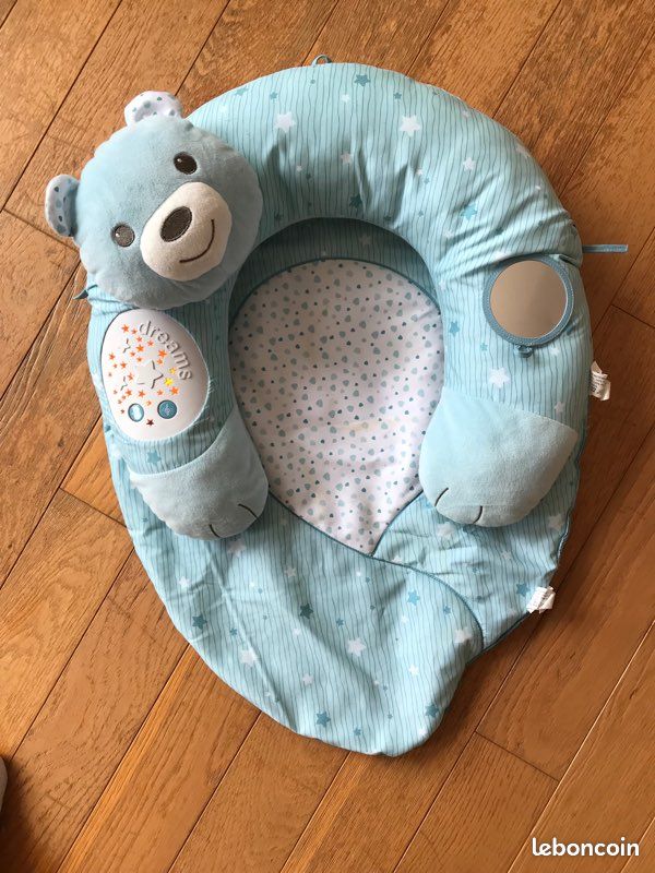 Coussin « mon premier nid bleu » (image 1)