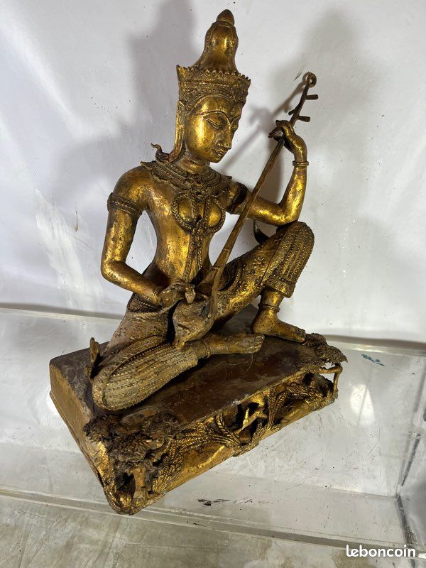 Musicien thaïlandais argent massif doré (image 7)