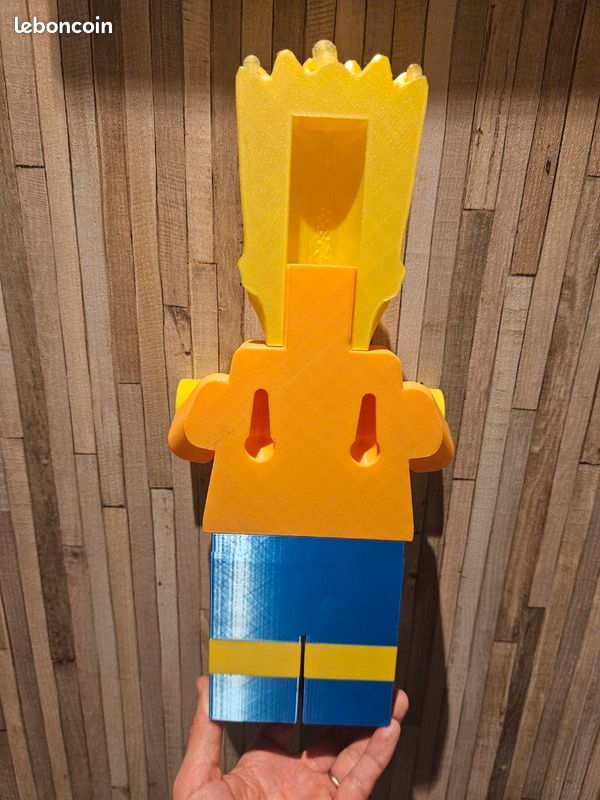 Modèle 3D grandeur nature de Bart Simpson - Modèle d'Impression 3D Gratuit