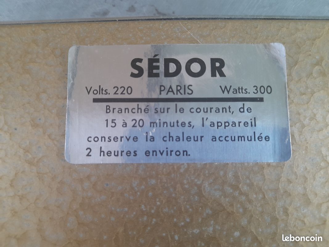 Chauffe Plat Électrique Guilloché Luxe SEDOR Saint-Pierre-Langers 50530