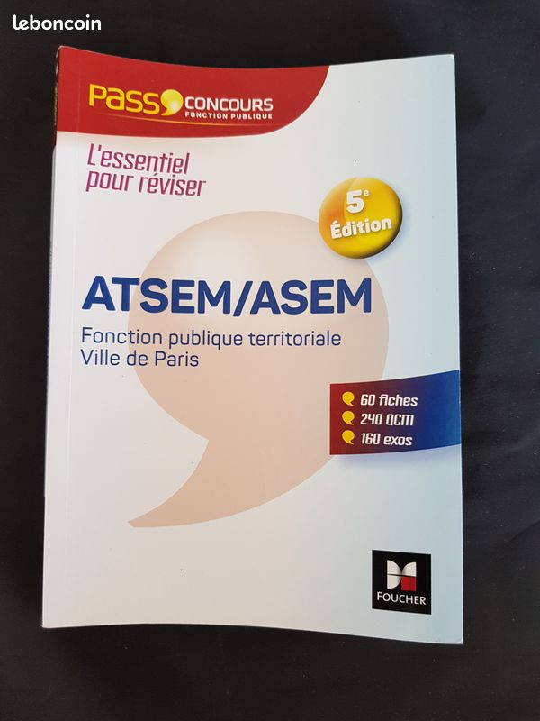 Pass Concours ATSEM Fiches, QCM, Exos FOUCHER (image 1)