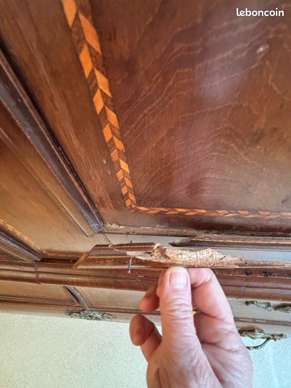 Vaisselier ancien - Armoire acajou 18eme siècle (image 10)