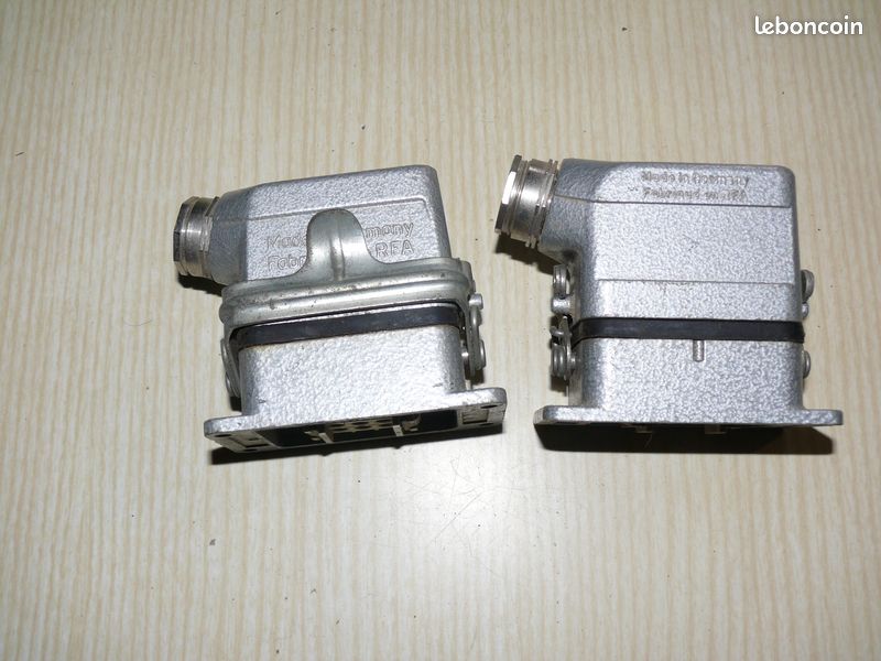 (🔌6) Connecteurs Harting 6P+T 16A (image 2)