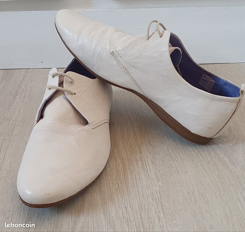 Bocage Chaussure Slip Slip-on Julien Beige Mocassins Bateau Homme