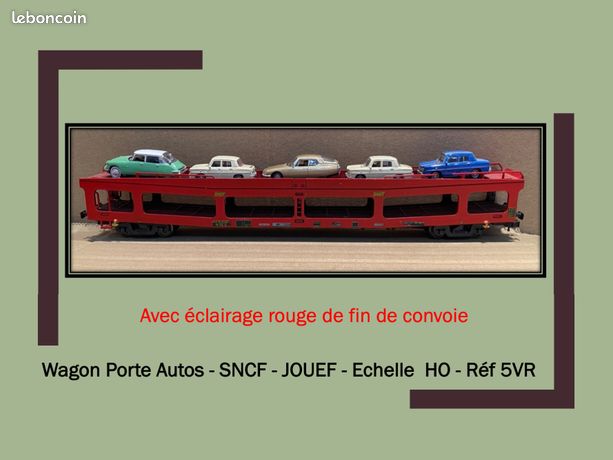 Wagon porte-auto. 3 essieux Ep IV JOUEF