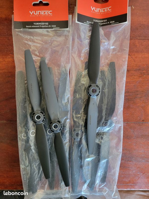 Lot De 3 Hélices Yuneec – Rotation Droite – Pour Typhoon H – Technologie Quick Lock – Montage Facile