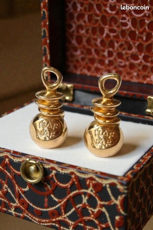 Boucles D'oreilles Vintage à Clipper - Superbe Paire Française - Occasion