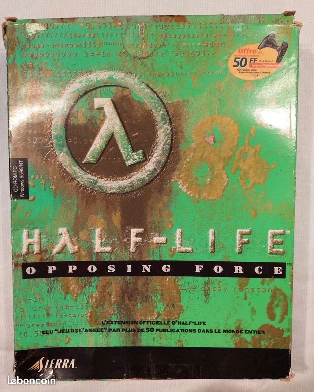 Half-Life Generation PC (FR) - Inclut Opposing Force & Counter-Strike - Bon état - Version Française