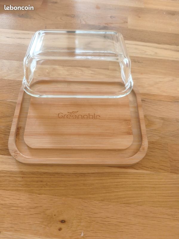 Beurrier bois et verre (image 2)