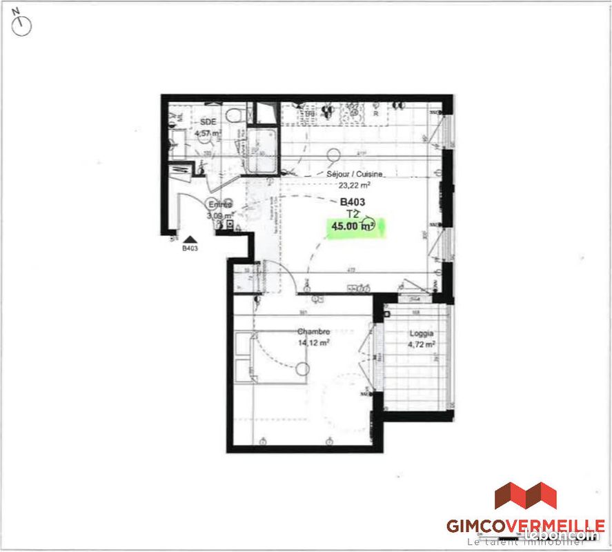 Appartement 2 pièces 45 m² · à Orly · 45 m² · 870 €