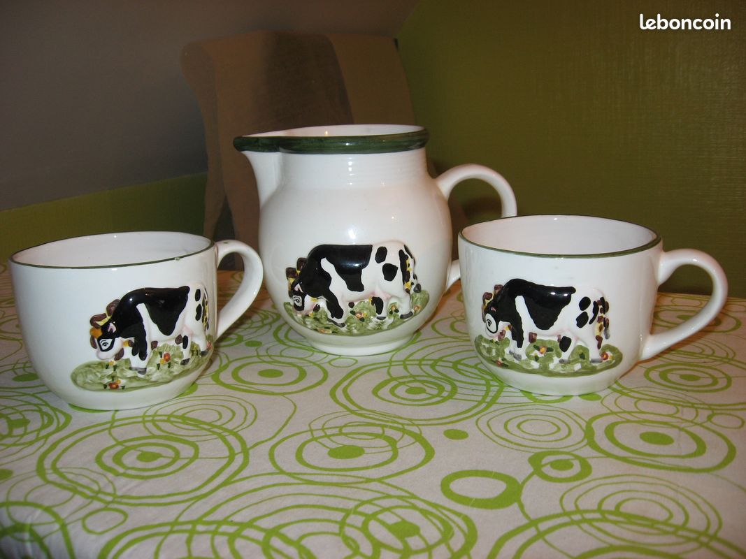 Tasses et pot déco : "vaches" (image 1)