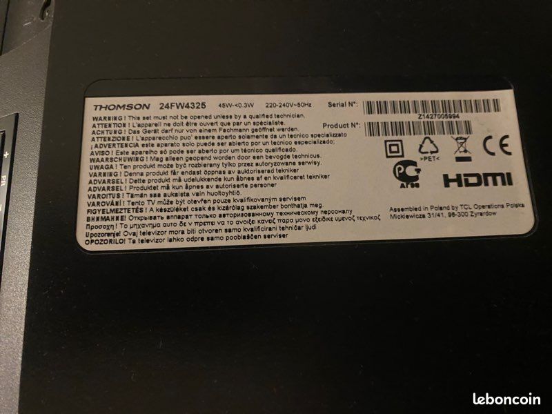 TV Thomson 24" (image 7)