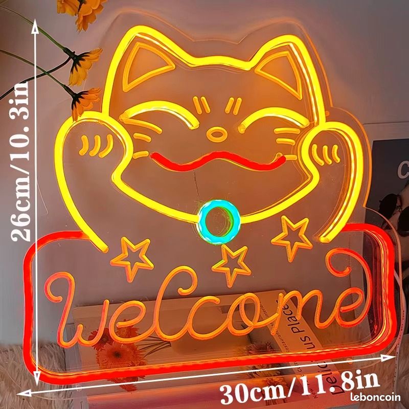 Oie Néon Signe Pour La Décoration Murale, Blanc LED Néon Signe Pour Les Decorations De Fete Decoration Murale De Chambre A Coucher 79984542