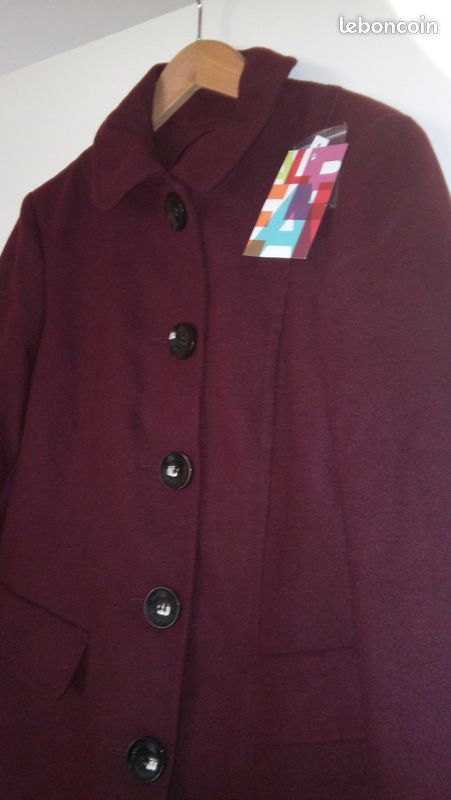 Manteau violet Bréal 38 M neuf (image 3)