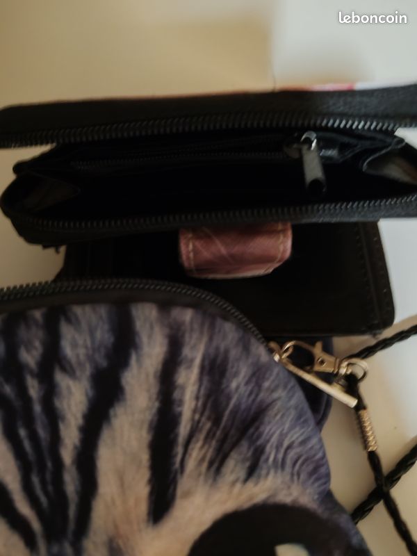 Sac en bandoulière et porte monnaie chat (image 7)