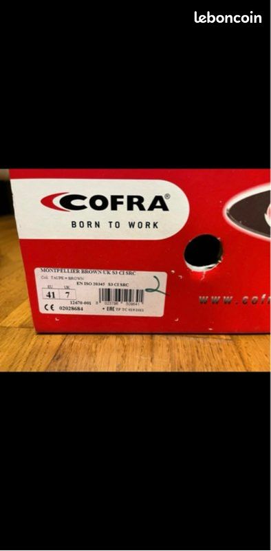 Chaussure de sécurité Cofra Montpellier Chaussures