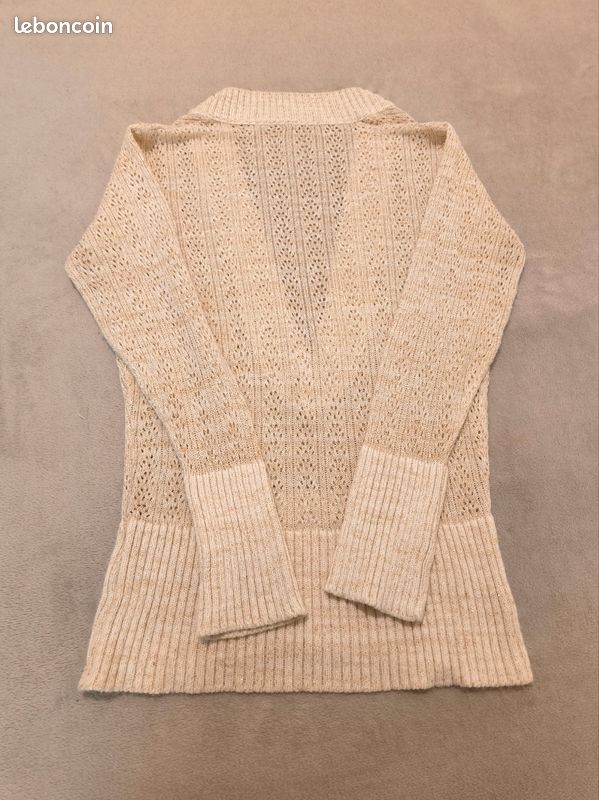 Pull Ajouré Beige Globus - Taille 38 - Occasion En Très Bon état