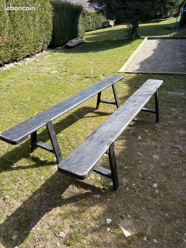 Anciens bancs de ferme (image 2)