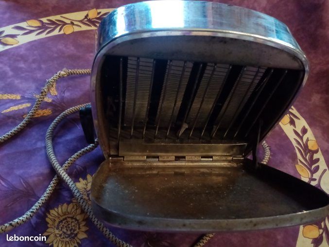Toaster Grille pain ASTORIA Métal Bakélite chromé années 60 (image 9)