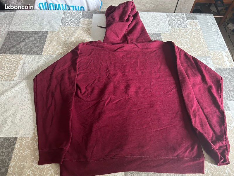 Sweat à Capuche Vintage Hanes "Nokomis" - Bordeaux (image 3)