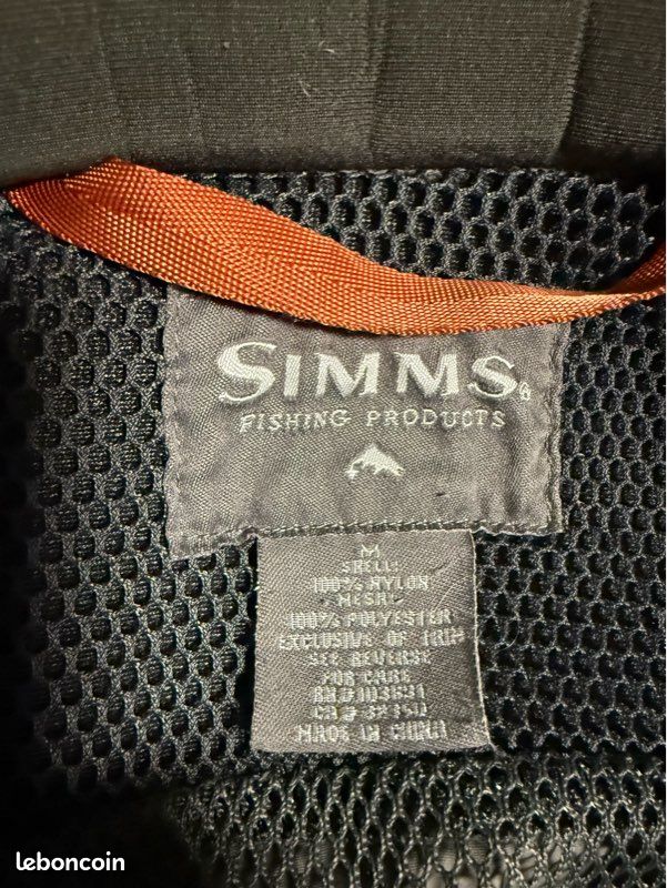 Cuissard/Échassiers Simms Pêche – Occasion Taille M – Gris, Nylon