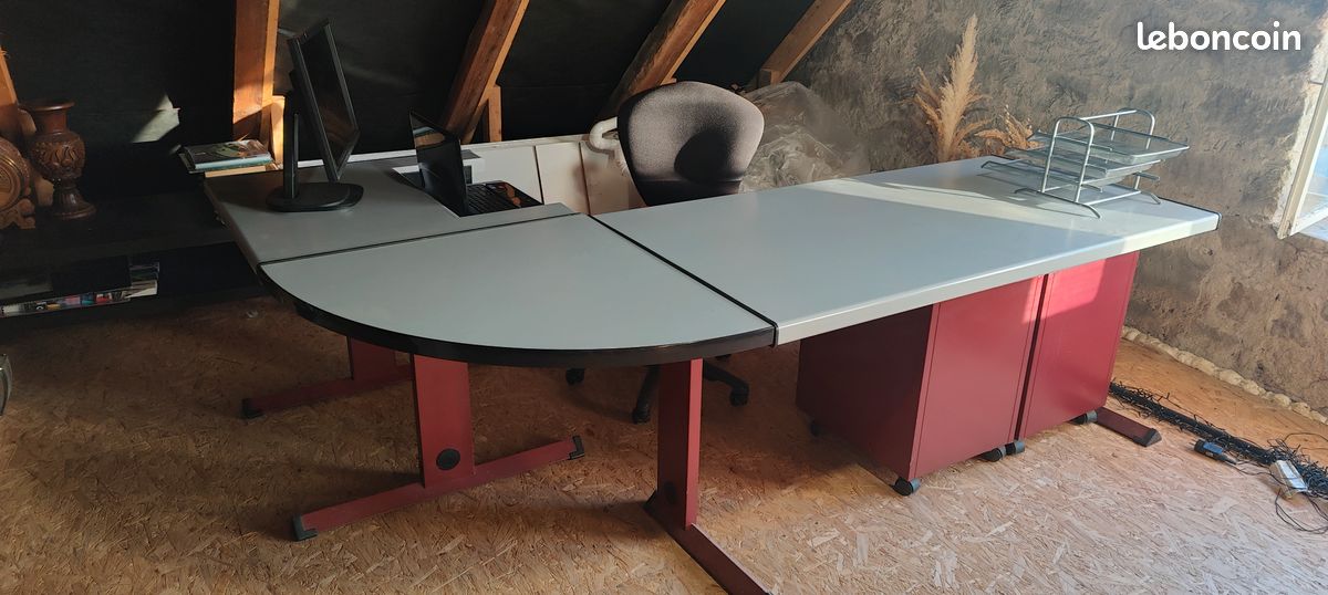 Bureau + 2 caissons (image 1)