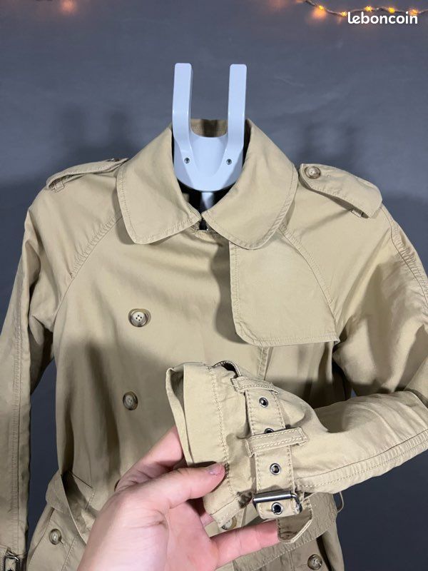 🧥 Trench coat vintage Ralph Lauren – Beige – Taille S (image 8)