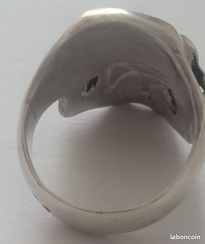 Bague argent 925,20g,tête de mort (image 7)