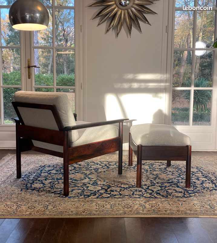 Fauteuil Scandinave Vintage Design Wassily, Style Mid-Century, Marron, Acier, Neuf