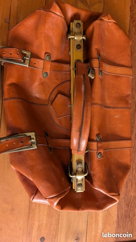 Sacoche Médecin Vintage En Cuir Des Années 1930 - Avec Sa Clé Originale, Marron